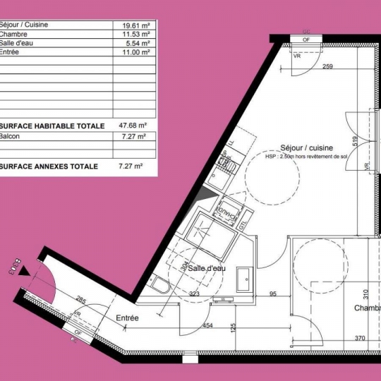  Annonces GUJANMESTRAS : Apartment | CENON (33150) | 48 m2 | 231 000 € 