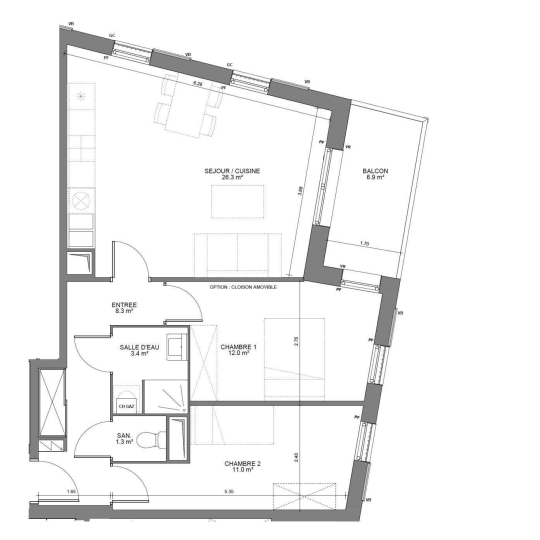  Annonces GUJANMESTRAS : Apartment | BIGANOS (33380) | 60 m2 | 320 000 € 